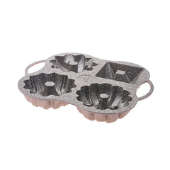 Karaca Cake pro - Rosegold Bakvorm - Graniet - 4 vormen in 1