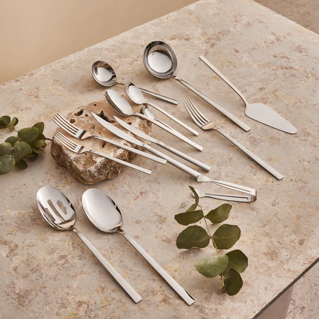 Karaca Nil Elegance Bestekset 91-delig - 12 Personen - Zilver RVS