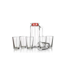 Pasabahce Alanya - Schenkkan Met Waterglazen - Set van 7 - 1000 ml