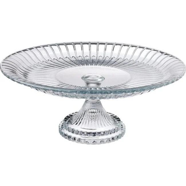 Pasabahce Glamour - Serveerschaal op Voet – Ø 31,8 cm – H 13 cm – Glazen Presentatieschaal