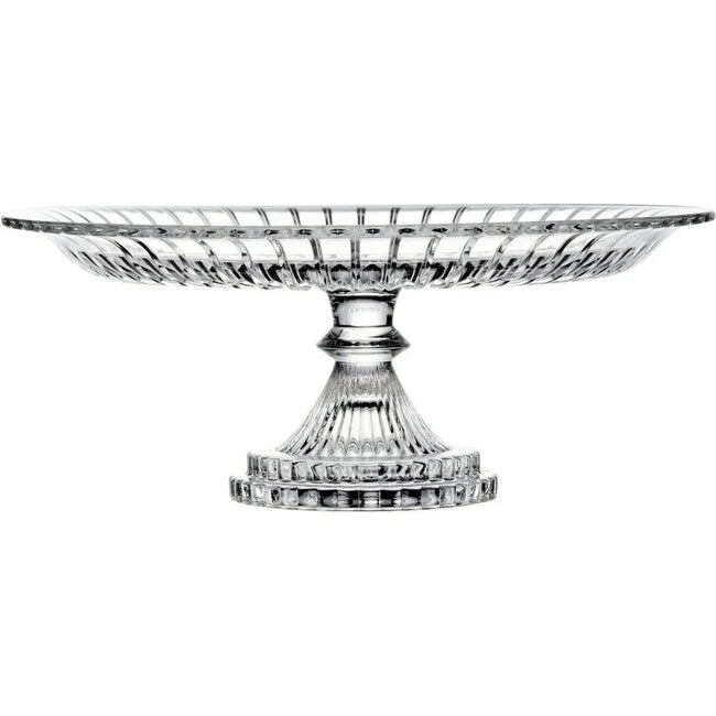 Pasabahce Glamour - Serveerschaal op Voet – Ø 31,8 cm – H 13 cm – Glazen Presentatieschaal