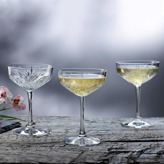 Pasabahce Timeless - Champagneglazen - Set van 4 - 255 ml  - Luxe Champagnecoupes