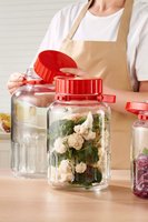 Pasabahce - Voorraadpot – 8000 ml – Glazen Bewaarpot – 8 Liter – Met Deksel