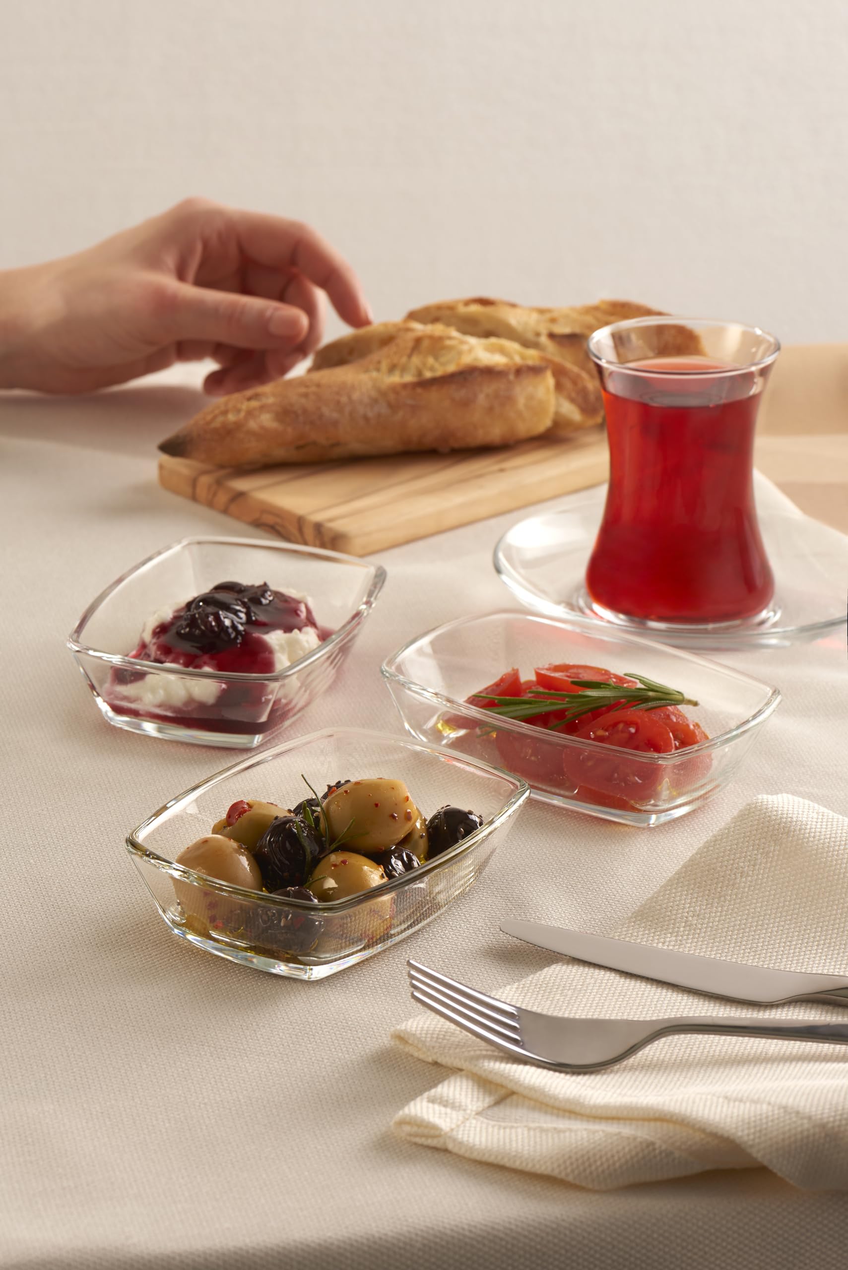 Paşabahçe Tokio 54672 - Glazen Schaaltjes - Set van 2 - 140 mm