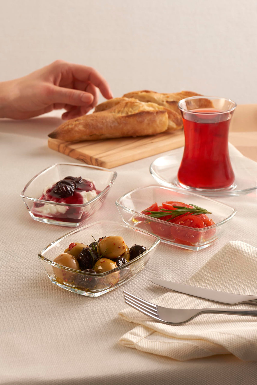 Paşabahçe Tokio 54672 - Glazen Schaaltjes - Set van 2 - 140 mm