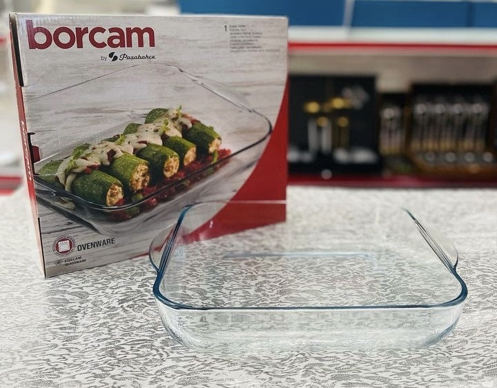 Borcam 59024 - Glazen Ovenschaal - 3200 ml - 282,5 x 317,5 mm