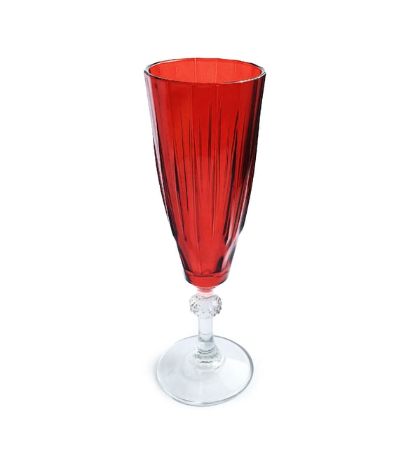 Paşabahçe Workshop 440069 - Rode Glazen Op Voet - Set van 6 - 170 ml
