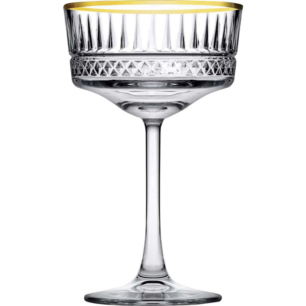 Paşabahçe Elysia 440436 – Golden Touch - Champagneglazen – Set van 4 – 260 ml