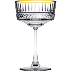 Paşabahçe Elysia 440436 – Golden Touch - Champagneglazen – Set van 4 – 260 ml