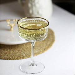 Paşabahçe Elysia 440436 – Golden Touch - Champagneglazen – Set van 4 – 260 ml