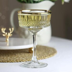 Paşabahçe Elysia 440436 – Golden Touch - Champagneglazen – Set van 4 – 260 ml