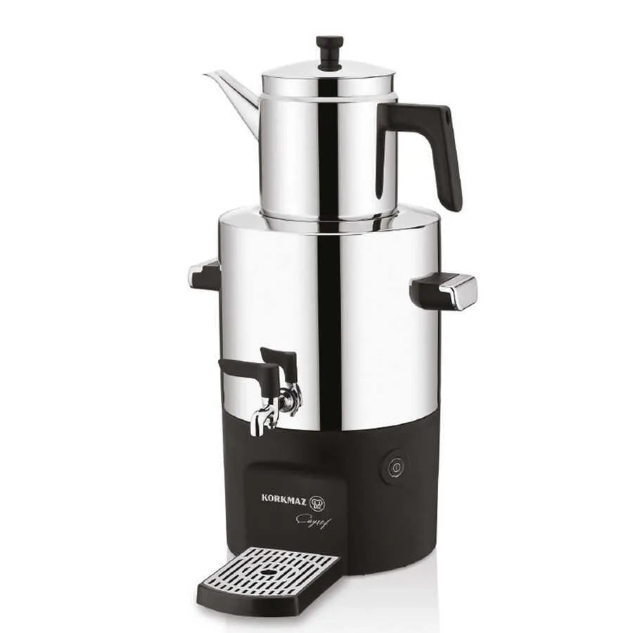 Korkmaz Caysef Inox A841-01 - RVS Semaver - 5000 ml - 2000 W