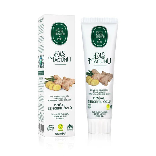 Eyüp Sabri Tuncer – 100% Plantaardige Tandpasta met Natuurlijke Gember – 90 ml – 100% Vegan – Glutenvrij