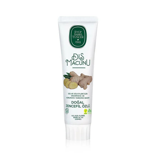 Eyüp Sabri Tuncer – 100% Plantaardige Tandpasta met Natuurlijke Gember – 90 ml – 100% Vegan – Glutenvrij