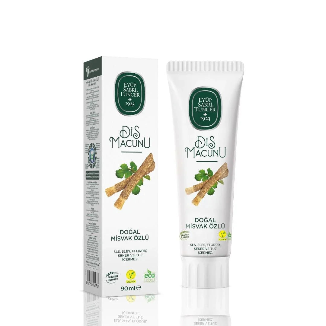 Eyüp Sabri Tuncer – 100% Plantaardige Tandpasta met Natuurlijke Misvak – 90 ml – 100% Vegan – Glutenvrij