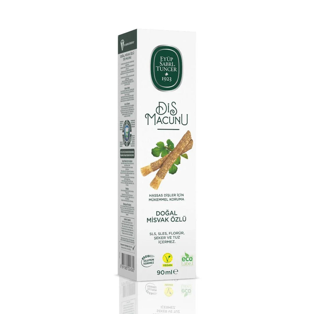 Eyüp Sabri Tuncer – 100% Plantaardige Tandpasta met Natuurlijke Misvak – 90 ml – 100% Vegan – Glutenvrij
