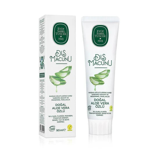 Eyüp Sabri Tuncer – 100% Plantaardige Tandpasta met Natuurlijke Aloe Vera – 90 ml – 100% Vegan – Glutenvrij
