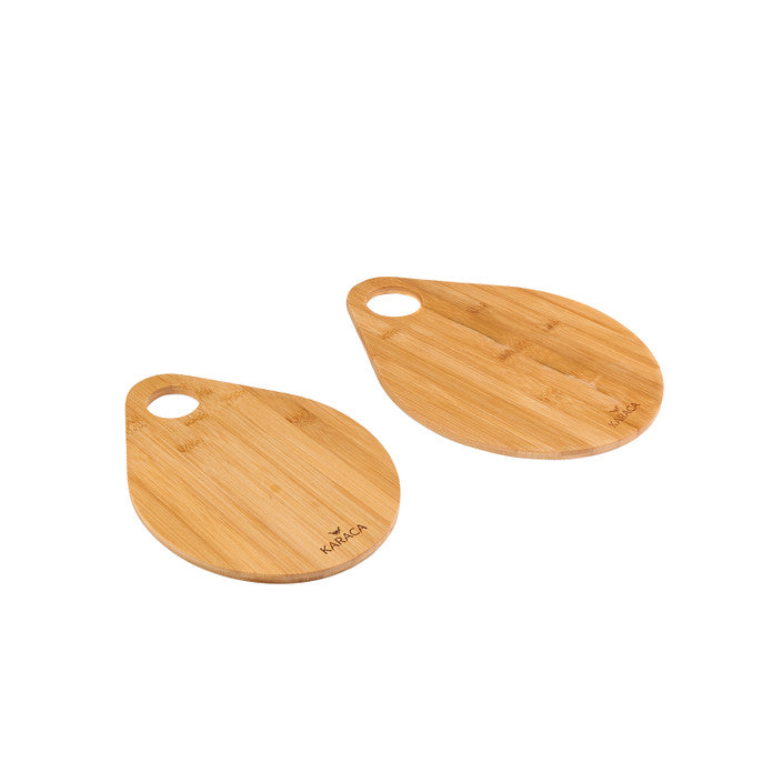 Karaca Damla - Bamboehouten Snijplank - Set van 2 - 33 x 24 cm