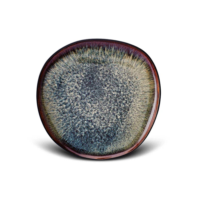 Karaca Galactic - Dessertbord - Zwart - 21,5x21x2,5 cm - Stoneware