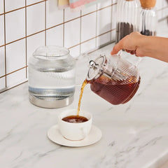 Karaca Kelly XL - Glazen Theepot - Borosilicaatglas - 2000 ml - Geschikt Voor alle Warmtebronnen
