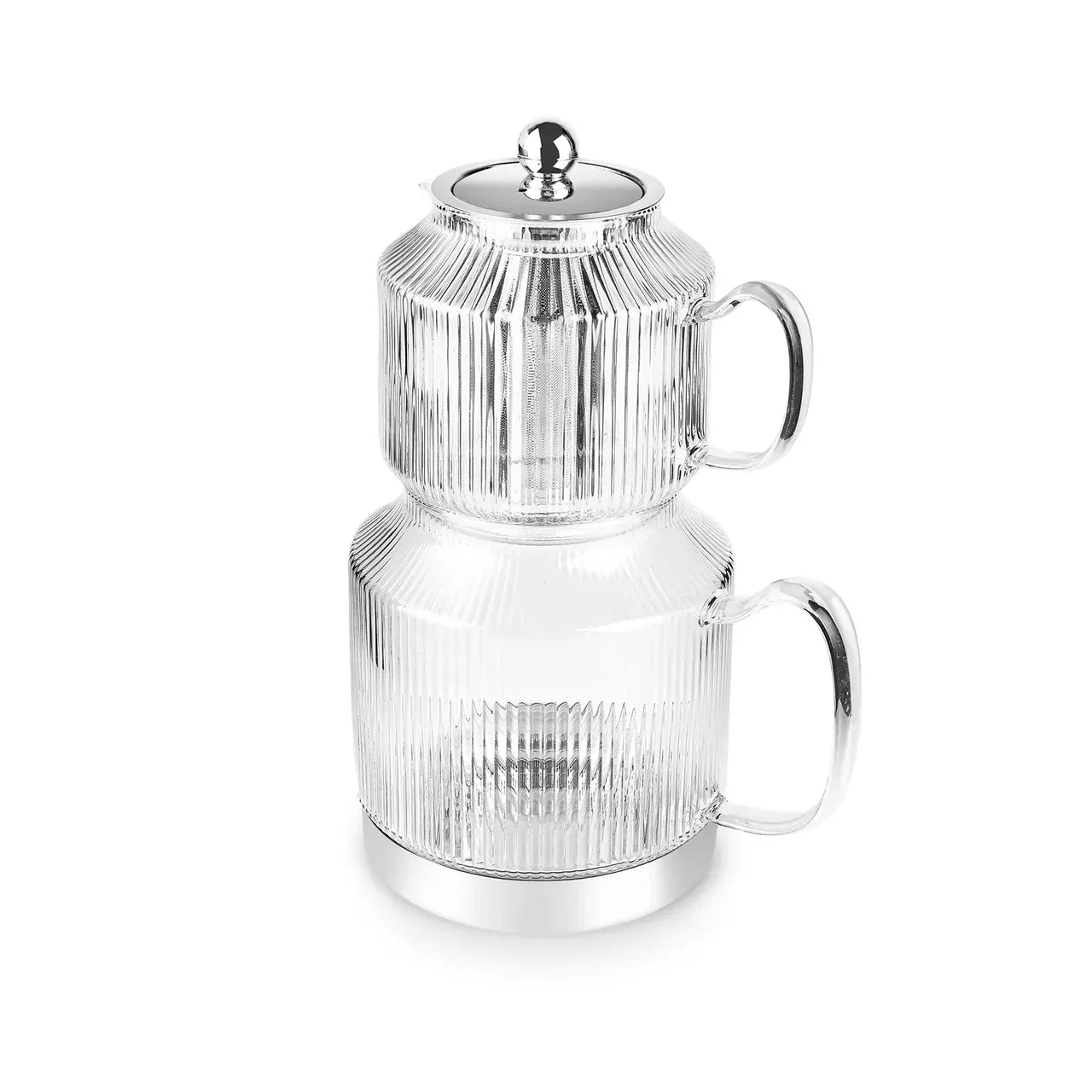 Karaca Kelly XL - Glazen Theepot - Borosilicaatglas - 2000 ml - Geschikt Voor alle Warmtebronnen