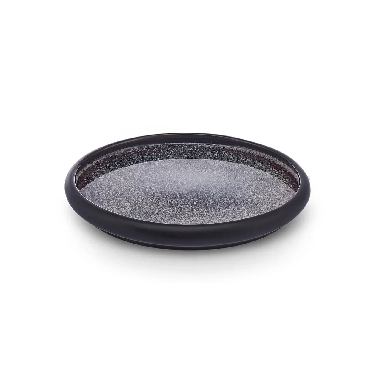 Karaca Galactic - Stoneware Dessertbord - 1 stuk - 22.5 cm - Zwart