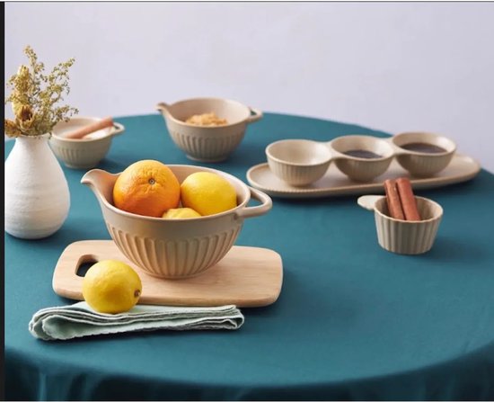 Karaca Vintage - 4-vaks Schalenset voor Aperitiefhapjes - Bruin