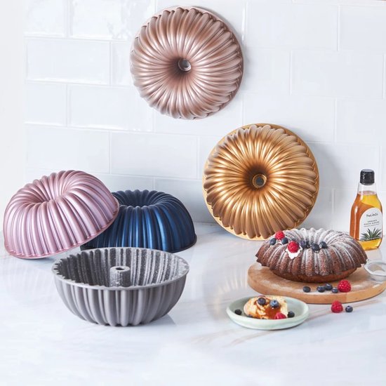 Karaca Cake Pro Dilimli - Ronde Bakvorm - Graniet - Roze - 25,5 cm