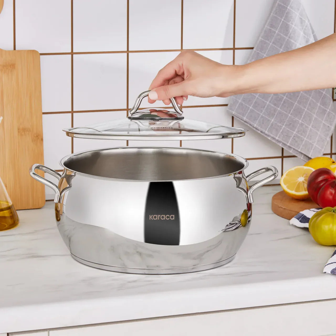 Karaca Emirgan - RVS Steelpot - 26 cm - Inductiegeschikt