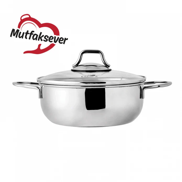 Karaca Mutfaksever - Stalen Pan voor Mosselen - Kookpan - Paellapan - 20 cm