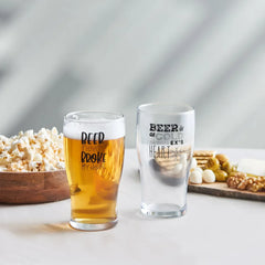 Karaca Fritz - Longdrink/Bierglazen set - 2 stuks - 454 ml - Kristalheldere Glazen
