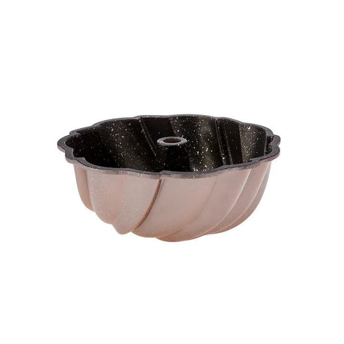 Karaca Pare - Gietijzeren Bakvorm – 24 cm - 400°C Hittebestendig – Metallic Poederroze