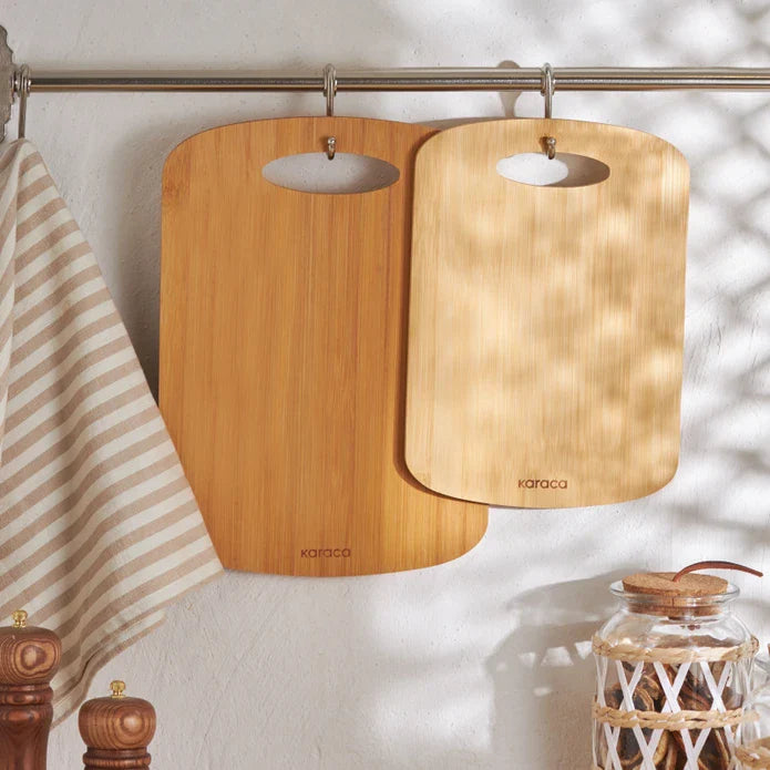 Karaca Defne - 2-delige Bambu Snijplank Set - 33 x 24 cm + 28 x 20 cm
