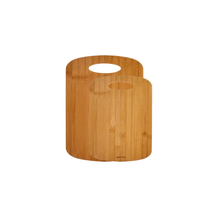 Karaca Defne - 2-delige Bambu Snijplank Set - 33 x 24 cm + 28 x 20 cm