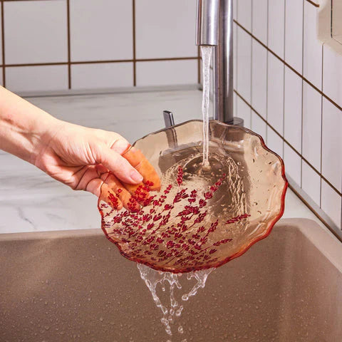 Karaca Red Lavender - 7-delige Taartset – Glas