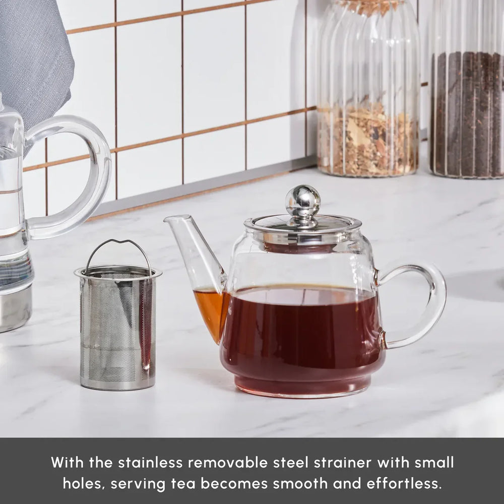Karaca Dora - Glazen Theepot - 1800 ml - Medium