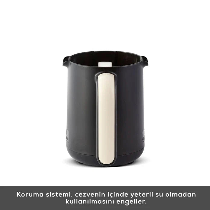 Karaca Hatır Köz - Turkse Koffieapparaat - Soft Cream – 5 Kopjes, Automatische Temperatuurregeling, Köz Aroma