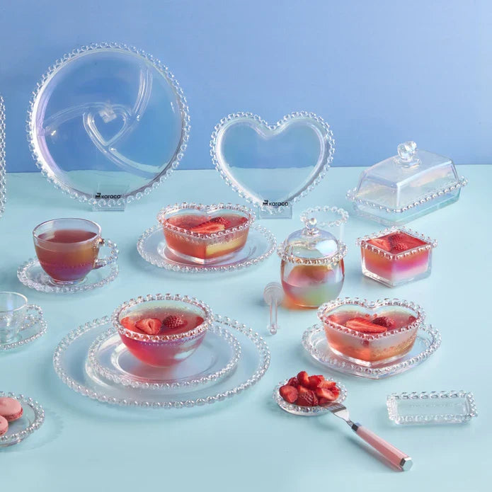 Karaca Rory - Glazen Snackschaaltje - Luster - 8 cm - 1x
