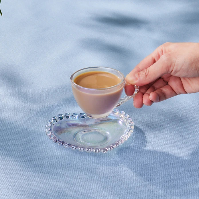 Karaca Rory - Espressokopje met Hartvormige Onderzetter - 1x - 80 ml