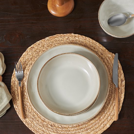 Karaca Aria Reactive - 24-delige Serviesset - 6 Personen - Beige