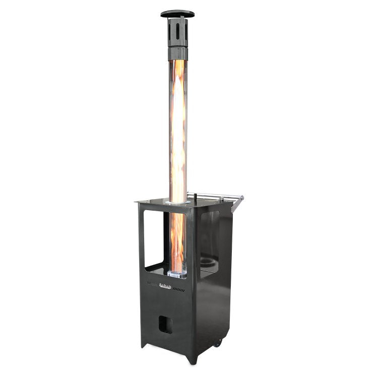 PLT01 Pelletkachel met Glazen Pijp – Draagbare en Stijlvolle Buitenverwarming met 7 kg Capaciteit- Modern Ontwerp - Inclusief Schraper, Haak en Bakplaat