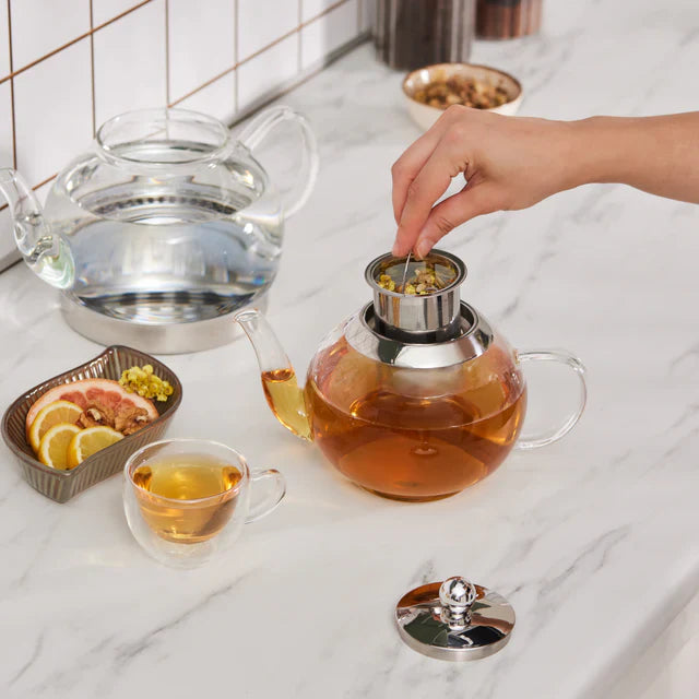 Karaca Pandora - Glazen Theepot - Inductie Geschikt - 1000 ML