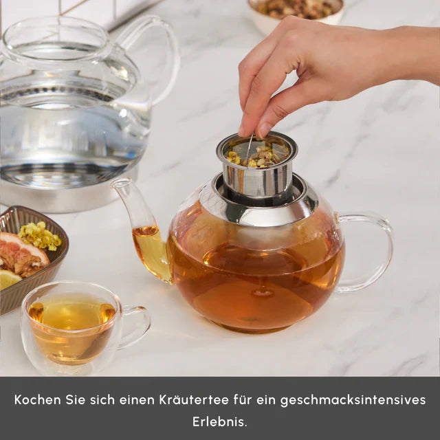 Karaca Pandora - Glazen Theepot - Inductie Geschikt - 1000 ML