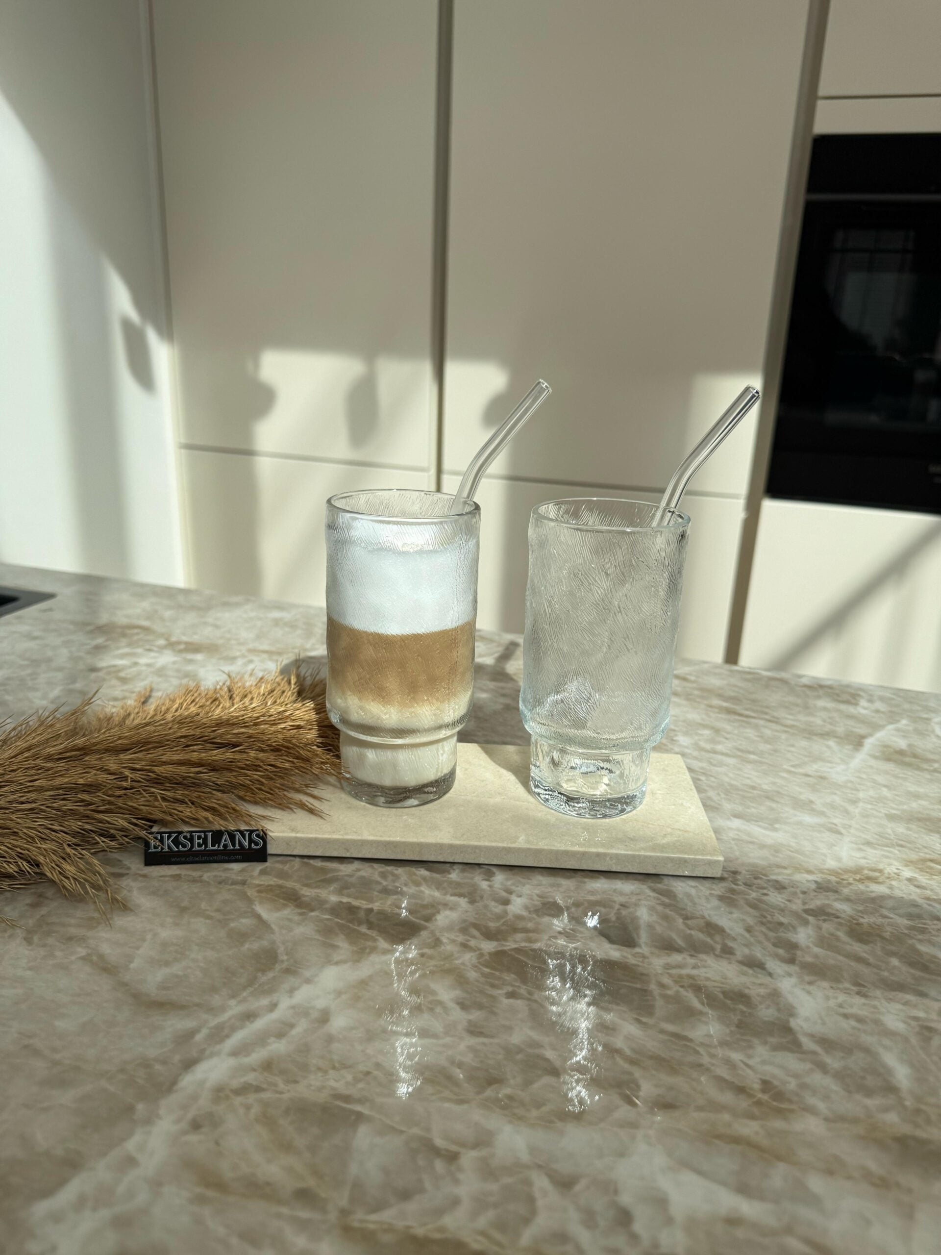 Ekselans – Glacier Longdrinkglazen – Set van 6 – 300 ml - Glas