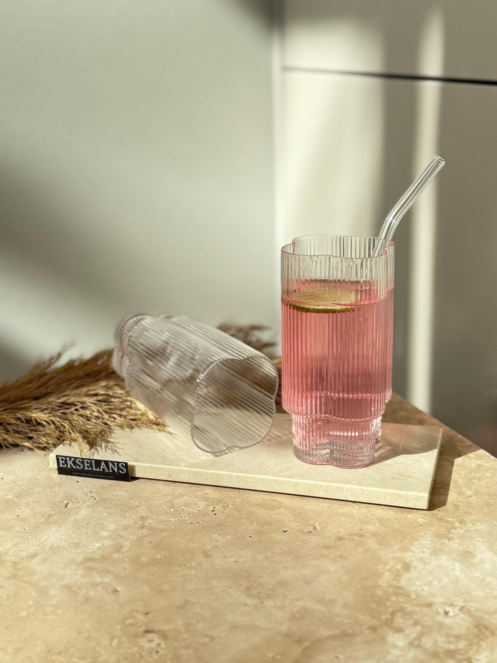 Ekselans - Klaver Longdrinkglazen - Set van 6 - 350 ml - Glas