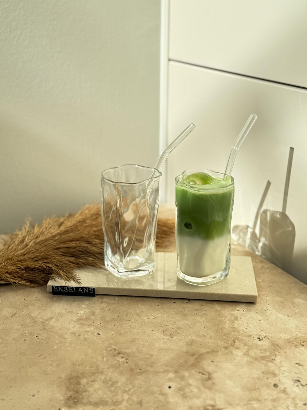 Ekselans - Wavy Longdrinkglazen - Set van 6 - 280 ml