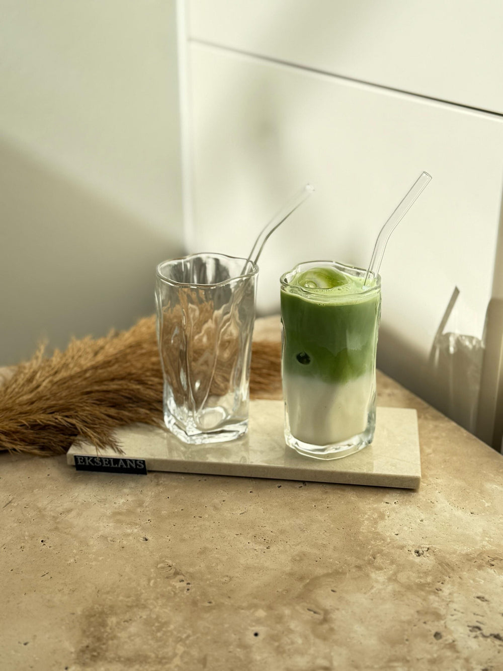 Ekselans - Wavy Longdrinkglazen - Set van 6 - 280 ml
