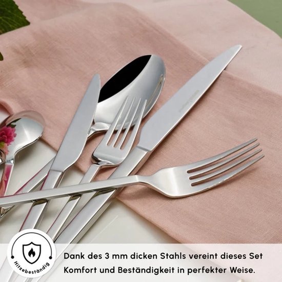 Karaca Pallas Elegance - Bestekset - 12-Persoons - 84-Delig - RVS