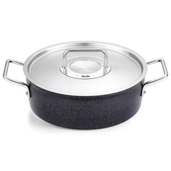 Fissler Adamant - Pannenset met RVS Deksel – 3-delig - 18cm + 20cm + 24 cm