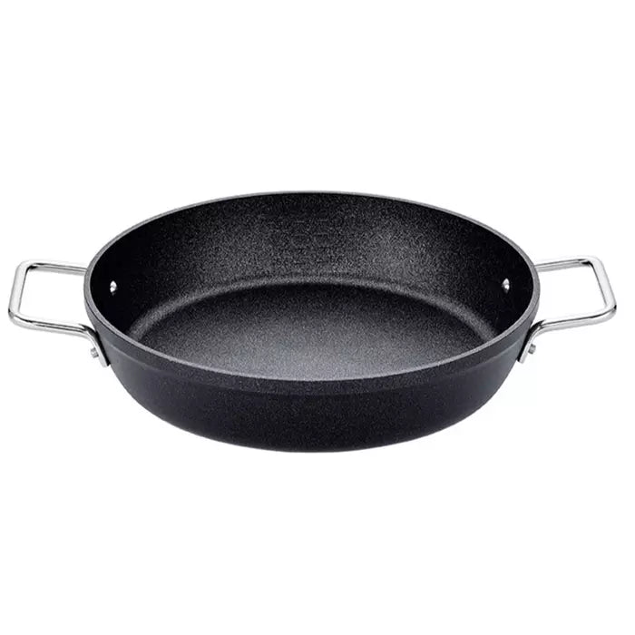 Fissler Adamant - Serveerpan - 28 cm - Dubbelhandvat - Zwart